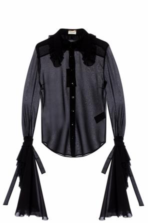 Top with ruffled sleeves, zdjęcie 1 Top with ruffled sleeves od Saint Laurent